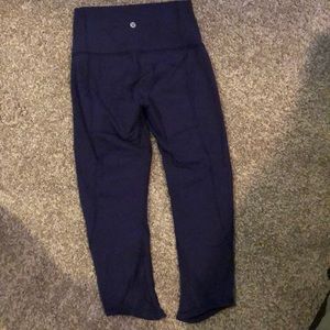 Lululemon crop mesh detail leggings